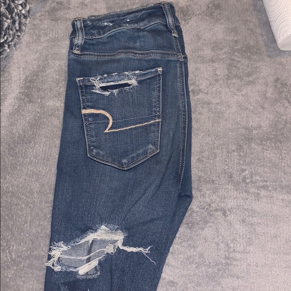 ripped american eagle jeans